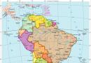 Γεωγραφικά άκρα της Νότιας Αμερικής: βόρεια, νότια, δυτική και ανατολική